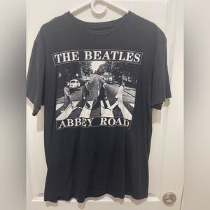 The Beatles Black Abbey Road Short Sleeve Tee